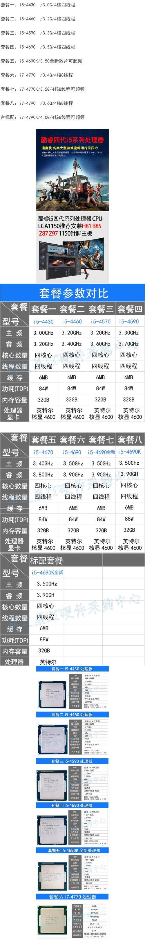 I7 4790和I5 4590性能差距