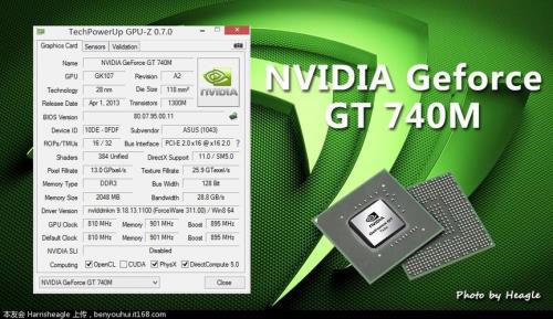 笔记本显卡，GT740m比GT650m显卡差多少