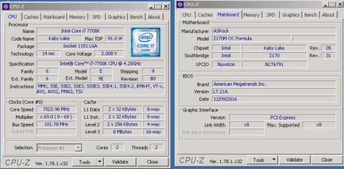 CPU英特尔(Intel) E3-1230 v5英特尔(Intel) i7 7700