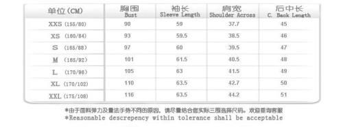 衣服的尺寸180/100A代表什么意思啊