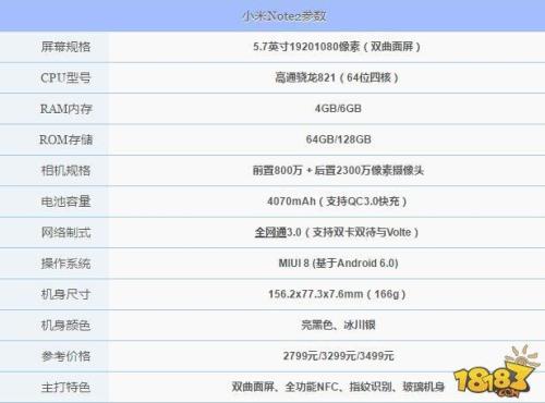 荣耀note20详细参数和价格