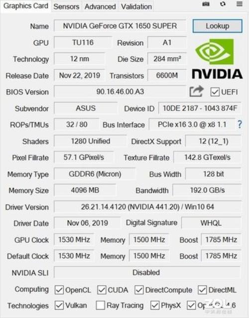 华硕gtx1650显卡有几个版本