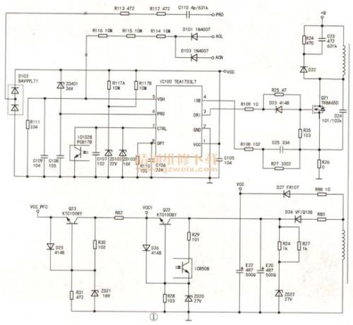 海尔L42G1通电指示灯长闪不开机,5V.12V.24V输出电压均正常,是怎么回事