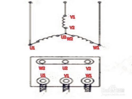为什么星形电机上不用u1v1w1