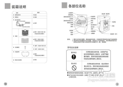 海尔817洗衣机说明书