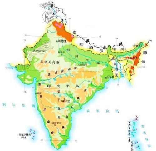 日本与印度有哪些不同的地理特征