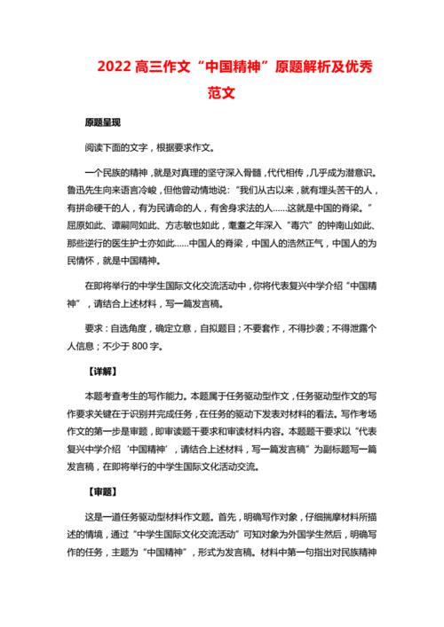 为什么中国精神是兴国强国之魂作文