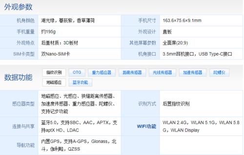 oppoa118十256详细配置参数