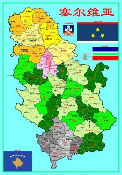 塞尔维亚俄罗斯地图位置