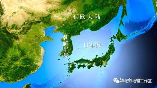 中国和韩国地理位置