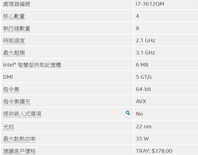 i7-3700s参数