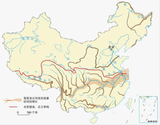 中国七大河流水资源拥有量排名