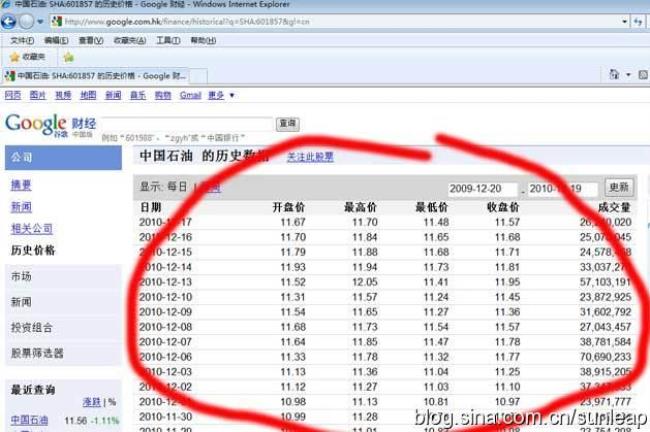如何查找股票的历史市值