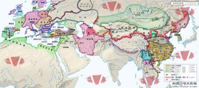 1292年时期蒙古帝国面积