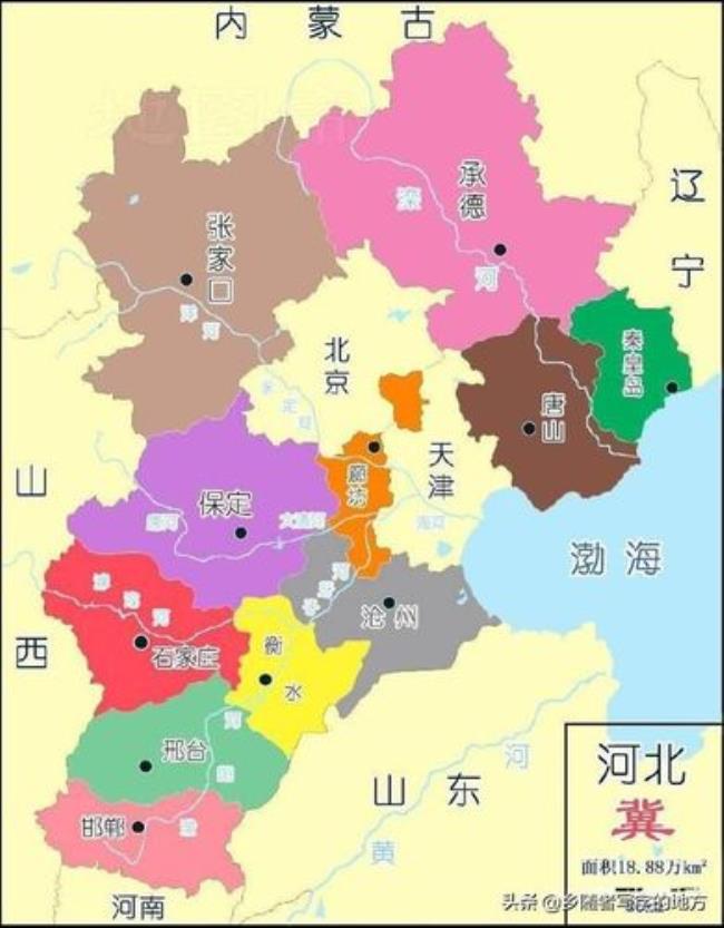 位于唐山西侧的城市