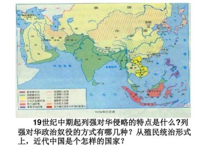 帝国主义列强什么方向入侵中国