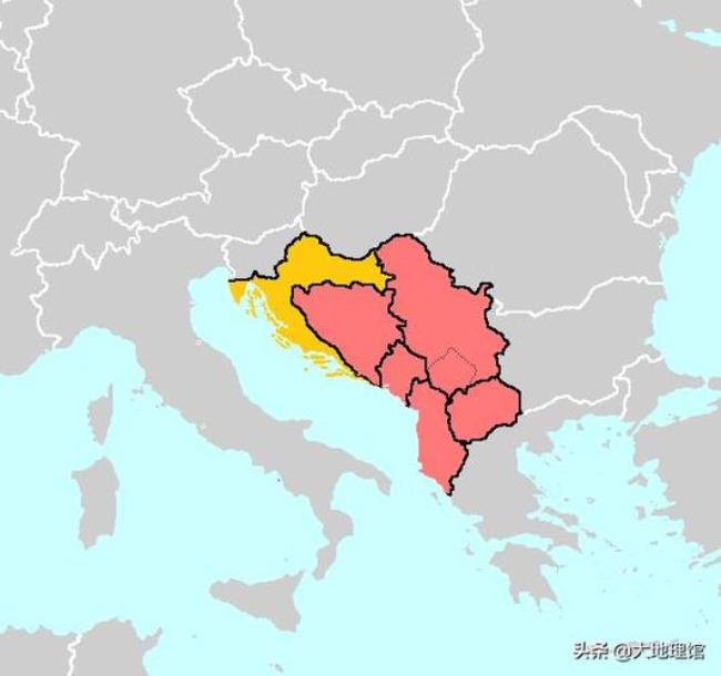 巴尔干国家地图面积