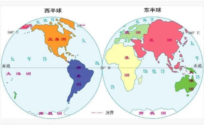 为什么东半球的经度范围是20°W以东到160
