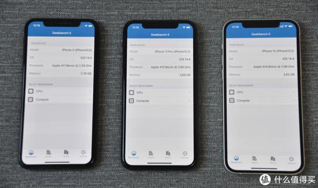 苹果x 11 12处理器对比