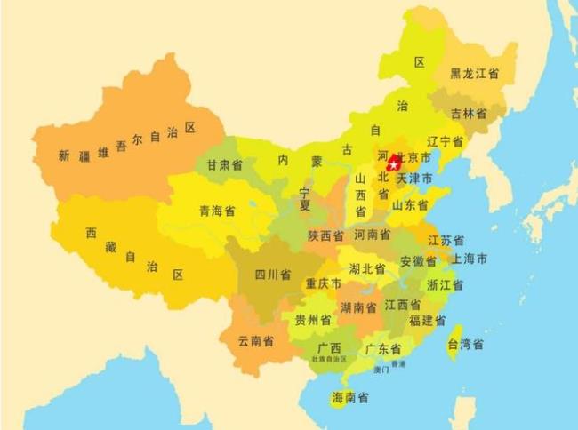 中国南方北方的省份分别是哪些省份