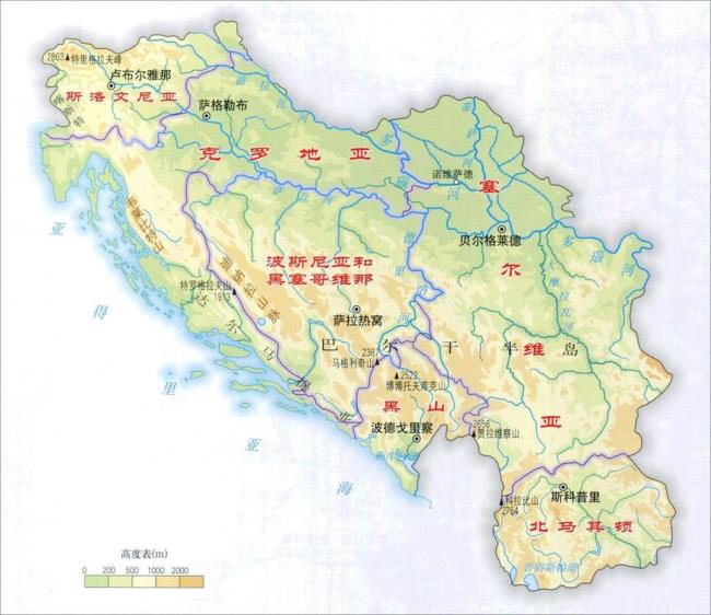 巴尔干半岛有哪些国家地图