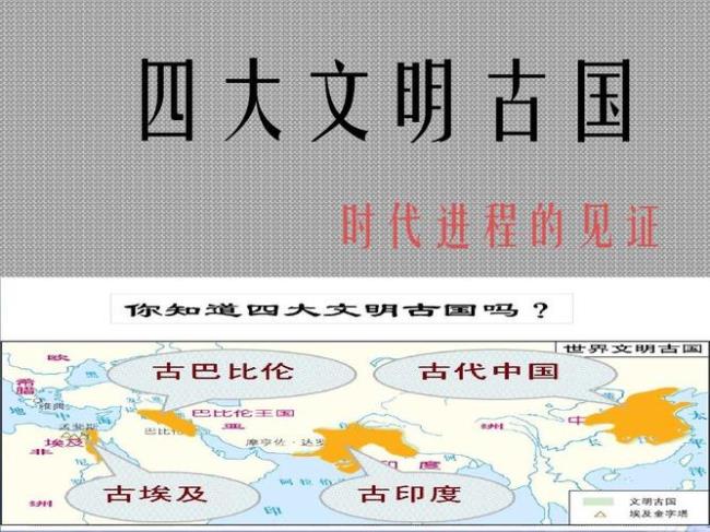 四大文明古国各产生于什么大河流域