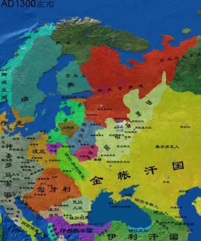 蒙古时期俄罗斯有多少个公国