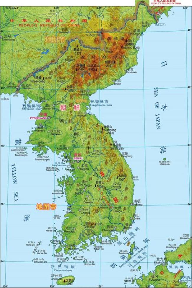 韩国地形气候