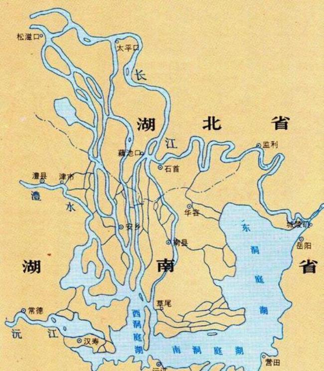 中国四大湖地图