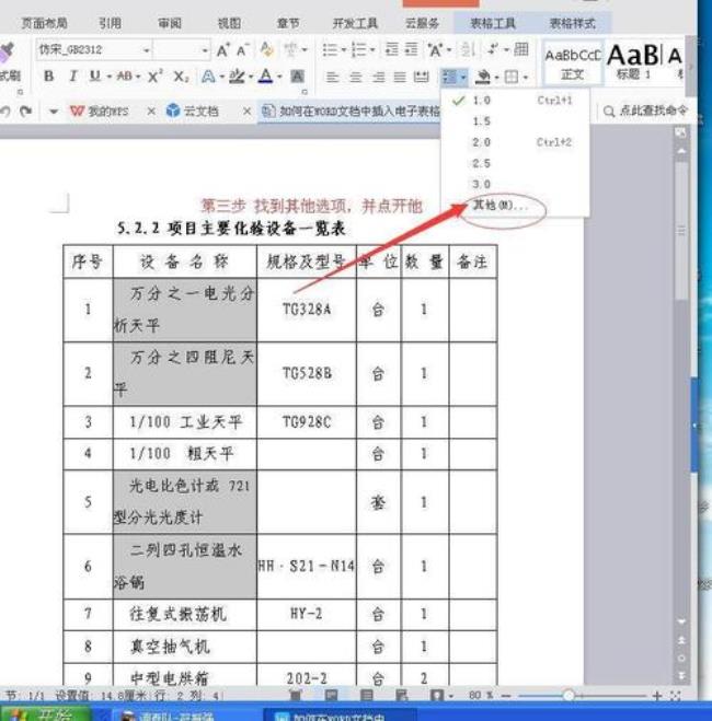 word表格字体格式国家标准