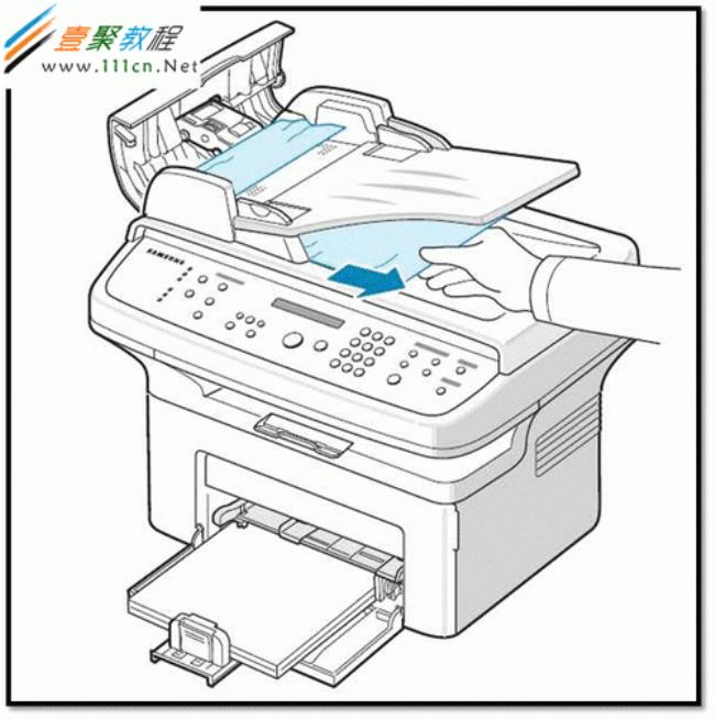 Samsung SCX-4200打印机怎么会后面出纸