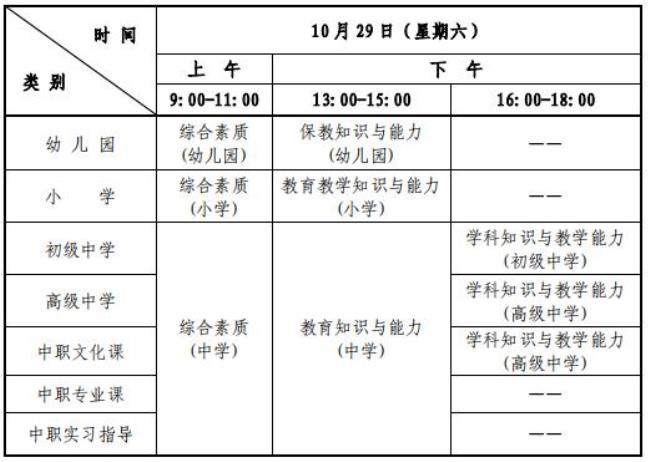 2022下半年教资报名时间安排