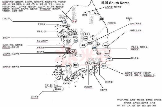 韩国人口与城市分布特点