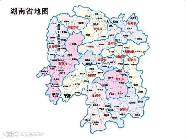 湖南省与贵州省交界地图