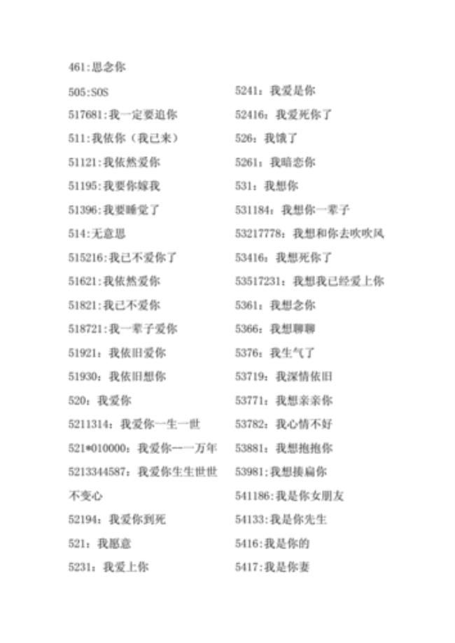 1524爱情数字代表什么意思