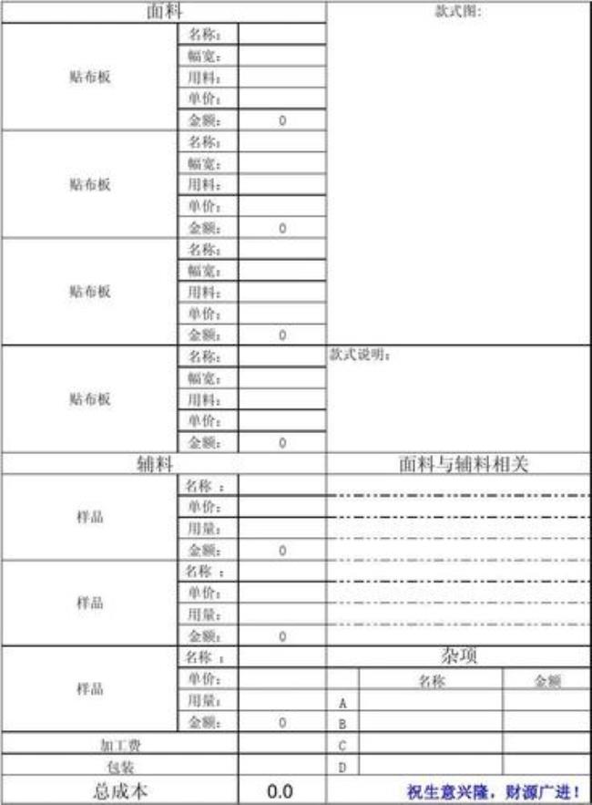 服装生产企业有哪些成本构成