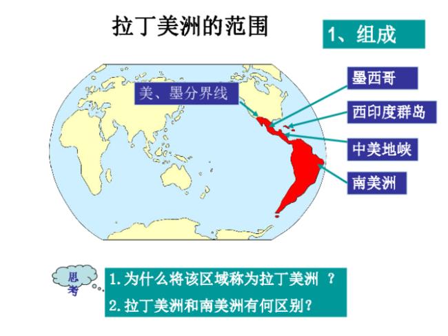 南美洲的范围