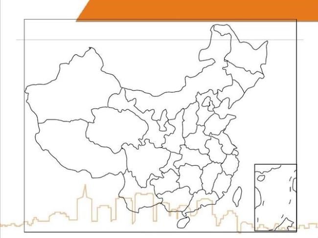 ppt如何绘行政地图