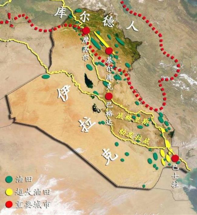 伊拉克两河流域地图位置