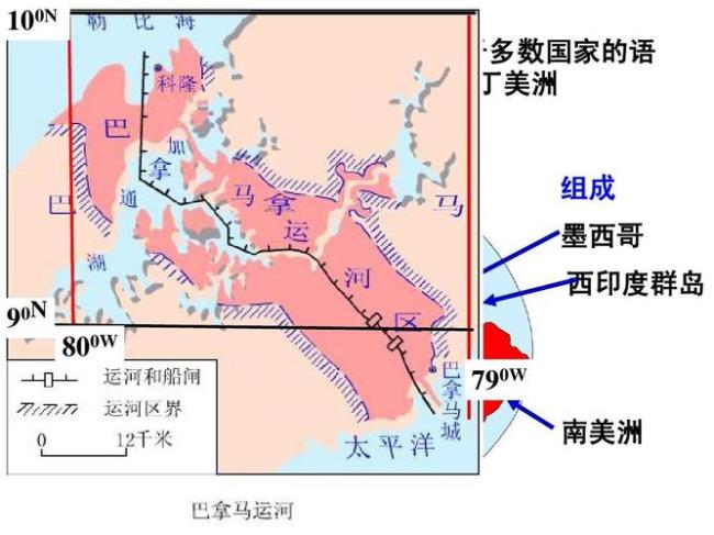 非洲和拉丁美洲挨得近吗