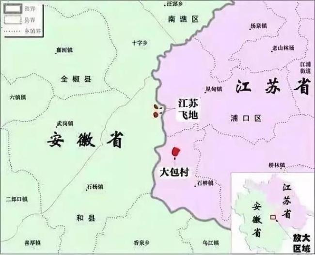 安徽江苏交界地图