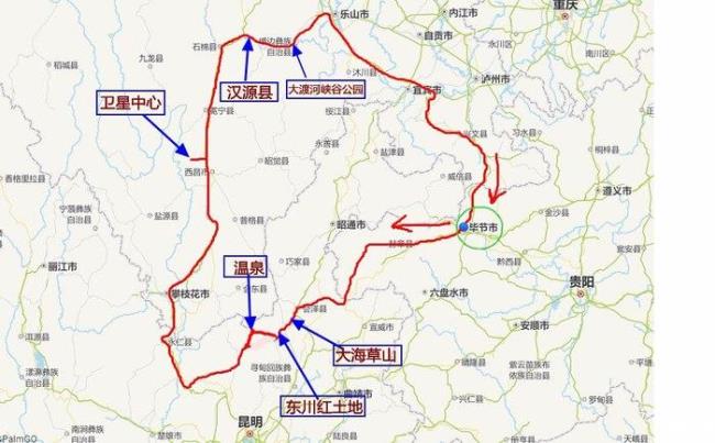 云南四川交界地图