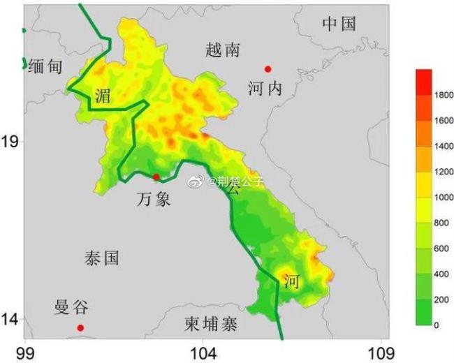 老挝人口分布