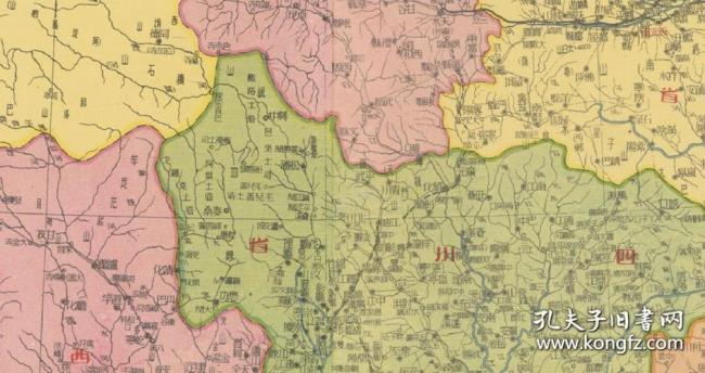 四川省陕西省交界地图