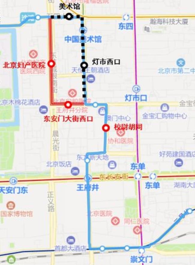 北京公交1o4线路线路图