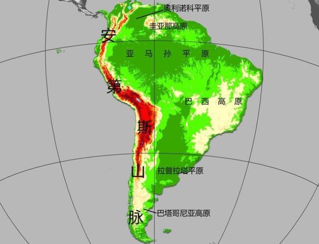 南美洲地貌怎么形成