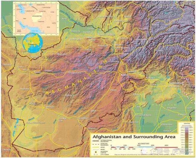 阿富汗陆地面积