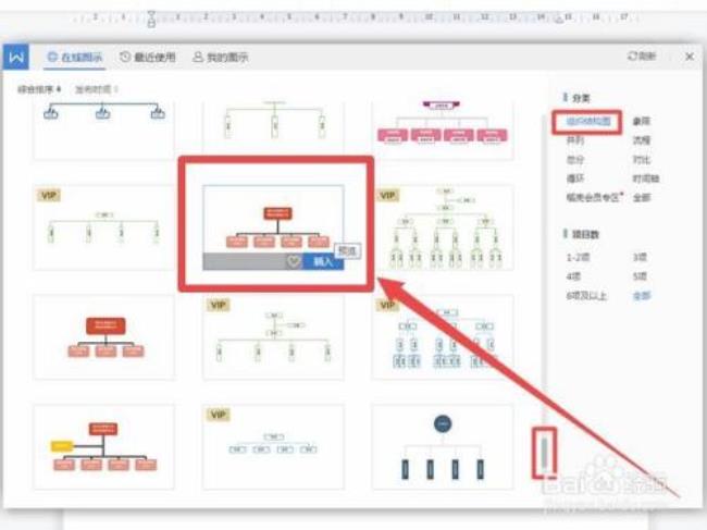 WPSPPT中的组织结构图如何插入及更改