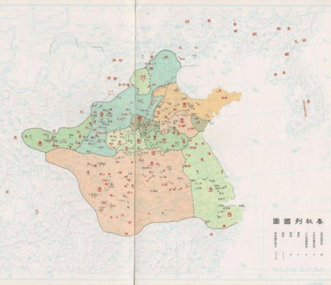 春秋战国对应现在地图