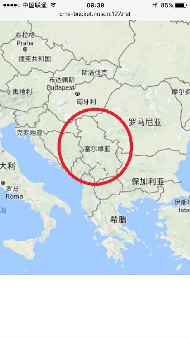 塞尔维亚河流地图